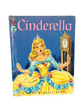 Cinderella Rand McNally 1960 Illustrated Hardcover Vintage Childrens Book